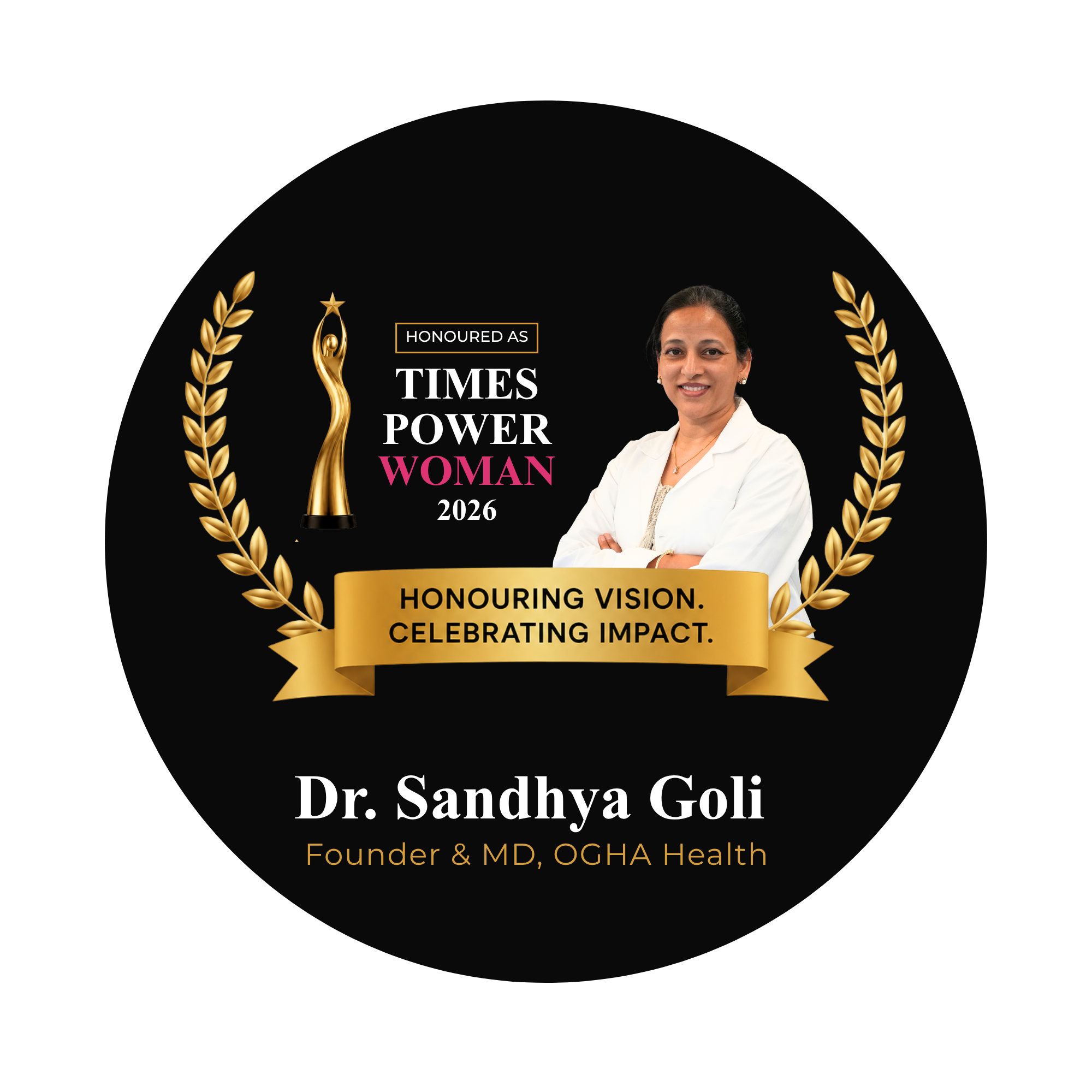 Award winning moment - Owner receiving award