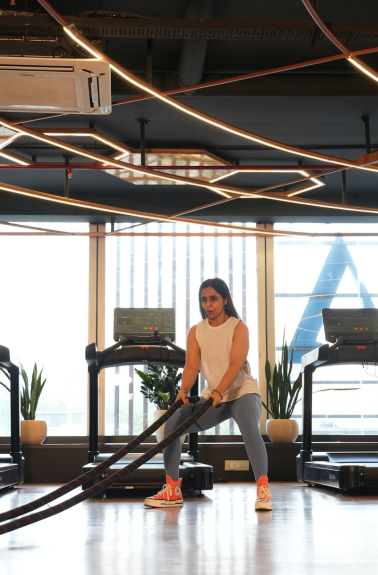 Strength training at Ogha Fitness Center